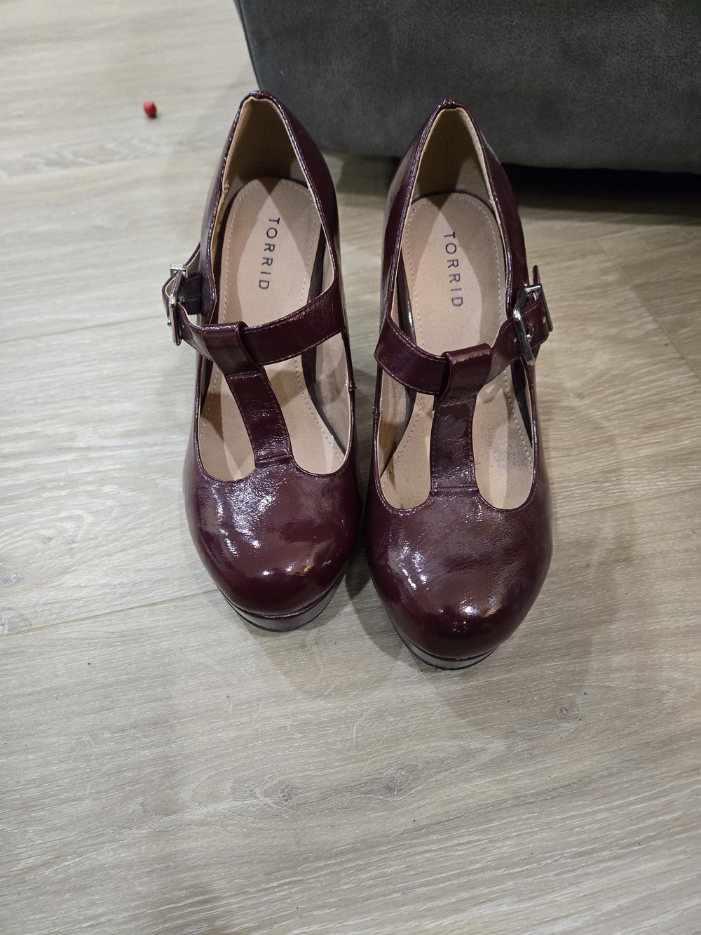Torrid Wine T-Strap Mary Jane Pumps